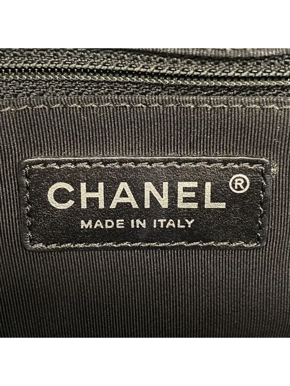 Chanel Handbag Denim Gray Silver 2-Way Bag